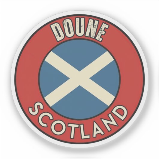 Doune, Schotland Sticker (Voorkant)