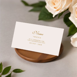 Dourado Moderno e Elegante Visitekaartje