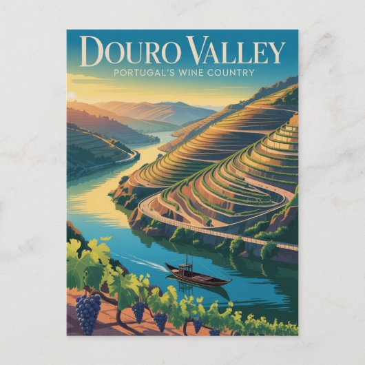 Douro Valley Portugal Briefkaart (Voorkant)