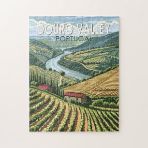 Douro Valley Portugal Reizen Kunst Vintage Legpuzzel