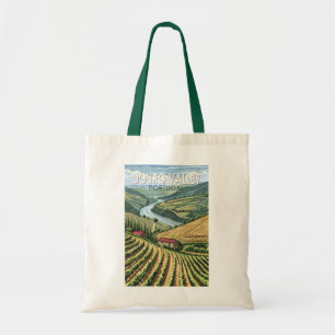 Douro Valley Portugal Reizen Kunst Vintage Tote Bag