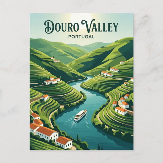 Dourovallei Portugal Briefkaart (Voorkant)