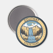 Douthat State Park Virginia Badge Magneet (Voorkant / Achterkant)