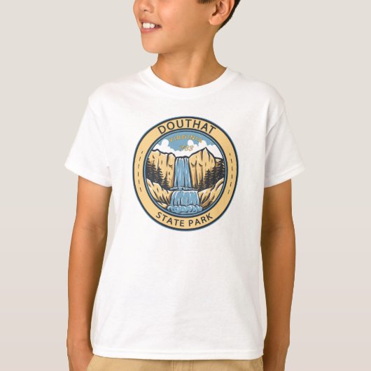 Douthat State Park Virginia Badge T-shirt (Voorkant)