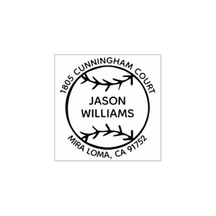 Douwe Eigen Naam Honkbal Retouradres Stempel