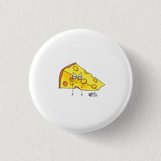 Douwe kaas. Rijp. verjaardag Ronde Button 3,2 Cm (Voorkant)