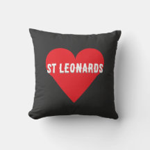 Douwe stad of St Leonards hart kussen
