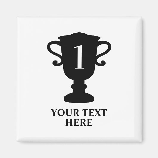 Douwen van kampioenen trofee aangepaste koelkastma magneet (Voorkant)
