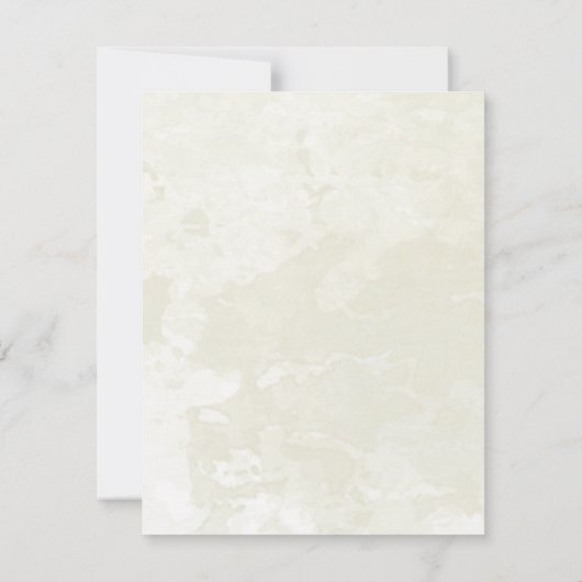 Dove and golden leaves  RSVP card  (Achterkant)