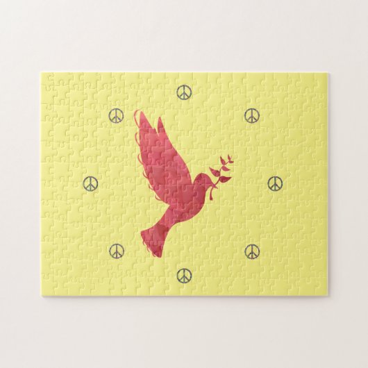 Dove and Peace Signs Legpuzzel (Horizontaal)