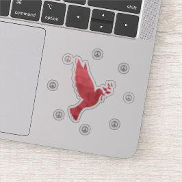 Dove and Peace Signs Sticker