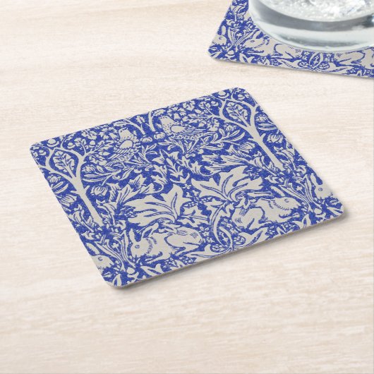 Dove and Rabbit, William Morris Kartonnen Onderzetters (Schuin)