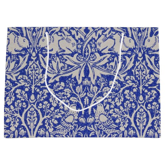 Dove and Rabbit, William Morris Large Gift Bag Groot Cadeauzakje (Voorkant)