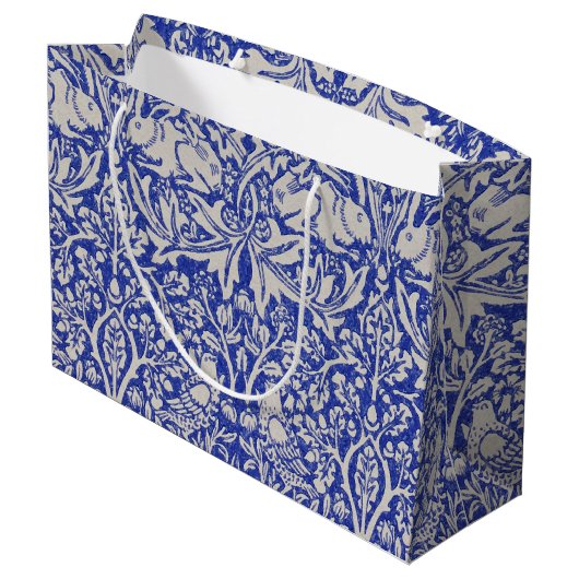 Dove and Rabbit, William Morris Large Gift Bag Groot Cadeauzakje (Achterkant Gekanteld)