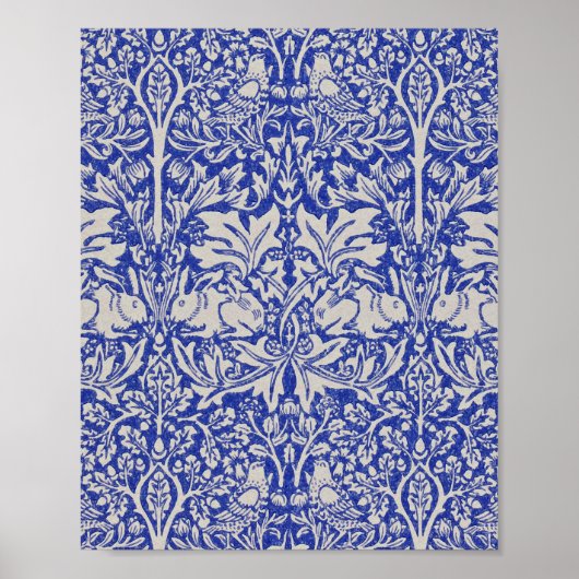 Dove and Rabbit, William Morris Poster (Voorkant)