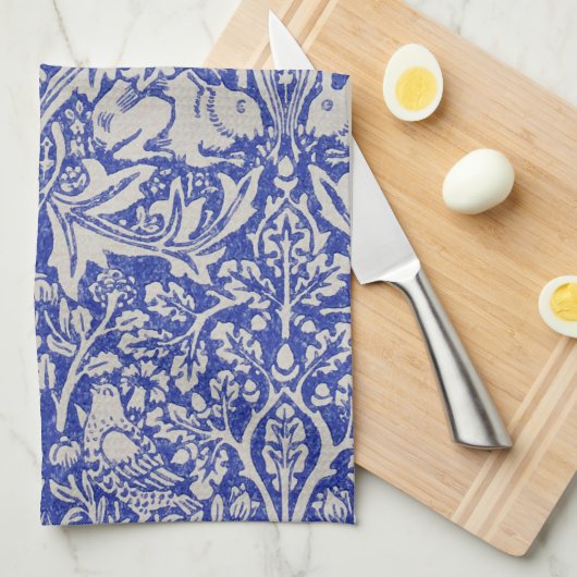 Dove and Rabbit, William Morris Theedoek (Quarter Fold)