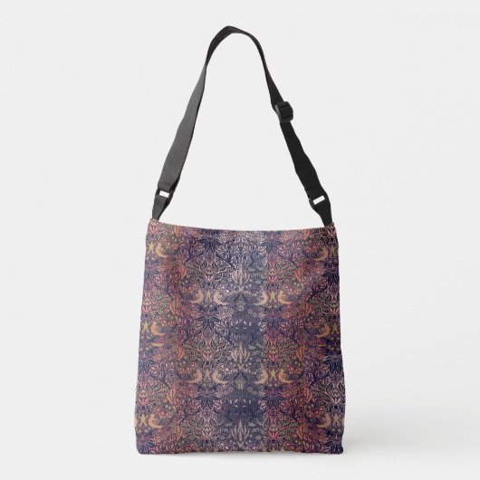 Dove and Roos Art Nouveau William Morris Pattern Crossbody Tas (Achterkant)