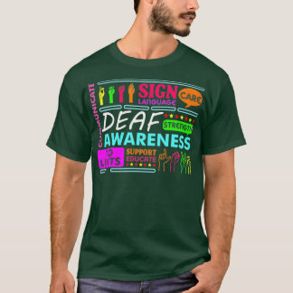 Dove Awareness Sign Deafness Hearing Loss T-shirt