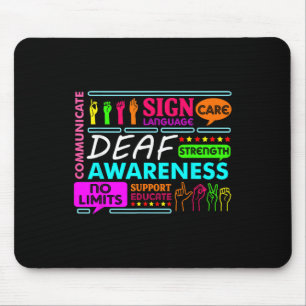 Dove Awareness Sign Deafness Hearing Loving Warrio Muismat