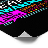 Dove Awareness Sign Deafness Hearing Loving Warrio Poster (Hoek)