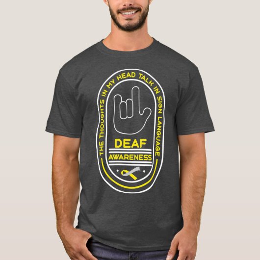 Dove Awareness Talk Deafness Hearing Loss T-shirt (Voorkant)