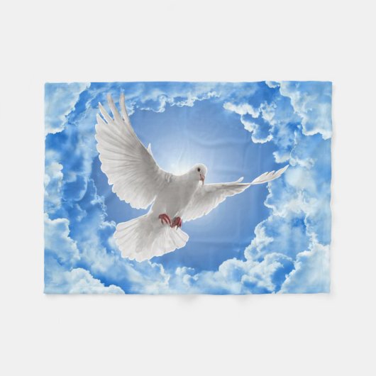 Dove Baby Blanket Fleece Deken (Voorkant (Horizontaal))