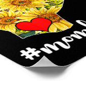 Dove Bewustzijn ASL Gebarentaal Zonnebloem Ik Lief Poster (Hoek)