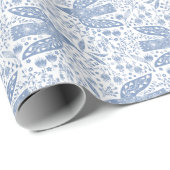 Dove Bird Blue Cadeaupapier (Rol Hoek)