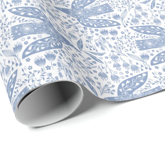 Dove Bird Blue Cadeaupapier (Rol Hoek)