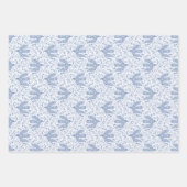 Dove Bird Blue Inpakpapier Vel (Voorkant 3)