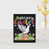 Dove Bird Happy Easter Egg Hunt Bunny Ear Dove Eas Kaart (Gele Bloem)