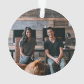 Dove Bird of Peace Christmas Gepersonaliseerde fot Ornament (achterkant)