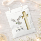 Dove Bird Seed Packet Funeral Memorial Bedankzakje (Geknipt)