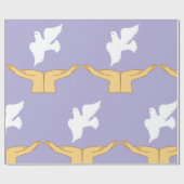 Dove Bird World Peace White Cadeaupapier (Vlak)