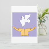 Dove Bird World Peace White Kaart
