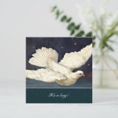  Dove Blue Baby shower Invitation Kaart (Staand voorkant)