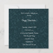  Dove Blue Baby shower Invitation Kaart (Achterkant)