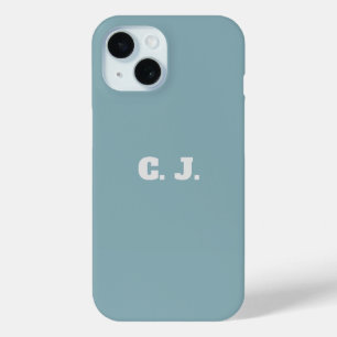 Dove Blue gepersonaliseerde iPhone hoesje