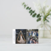 Dove Blue Photo Collage Professional Fotograaf Visitekaartje (Staand voorkant)