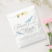 Dove Blue Vods Forever in ons hart vogelzaad Bedankzakje (Gezegeld)