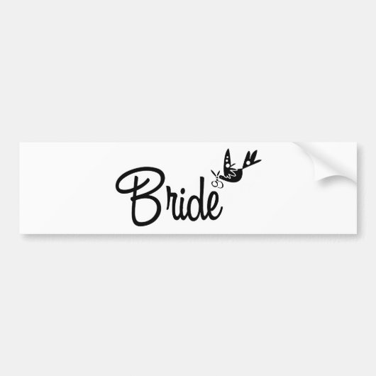 Dove & Bride Bumpersticker (Voorkant)