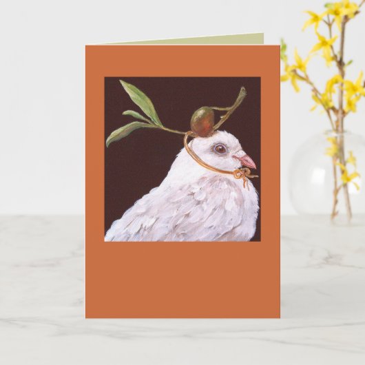 dove card(Olivia) Kaart (Gele Bloem)