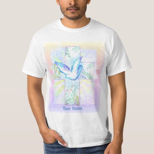 Dove Christelijk Kruis T-shirt (Voorkant)