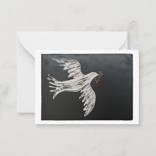 Dove Christmas Kaart Notitiekaartje (Voorkant)
