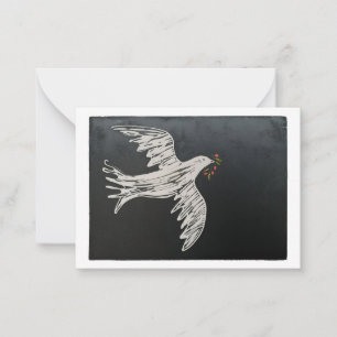 Dove Christmas Kaart Notitiekaartje