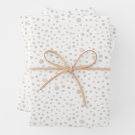 Dove Confetti Watercolor Stippen Inpakpapier Vel
