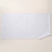 Dove Confetti Watercolor Stippen  Strandlaken (Voorkant)