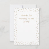 Dove Confetti Waterverf Stippen Bedankt Card (Achterkant)