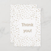 Dove Confetti Waterverf Stippen Bedankt Card (Voorkant / Achterkant)