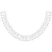 Dove Confetti Waterverf Stippen Bunting Flag Vlaggetjes (Alle)